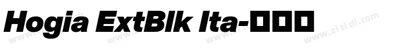 Hogia ExtBlk Ita字体转换